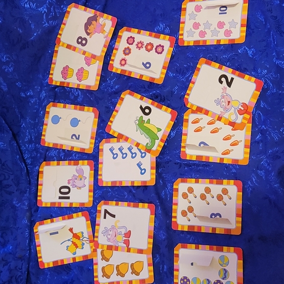 🍂3/$10 Dora the Explorer Numbers (1-10) & Colors Bilingual Flashcards complete! - Picture 5 of 13